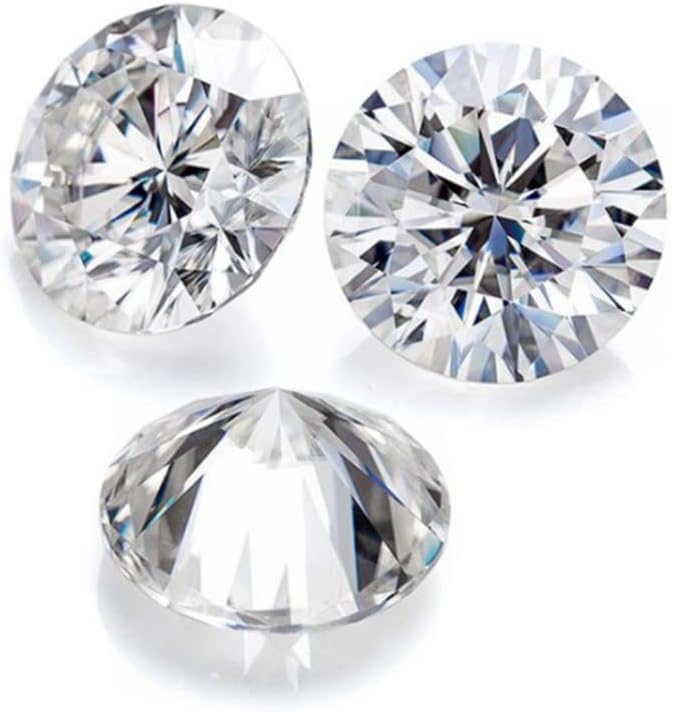 GRA Certified Lab Grown Moissanite Diamonds β Round Cut D VVS1 Loose Stone 0.95 Carat_6.5 mm with Certificate & Warranty Card | For Engagement Rings & Custom Jewellery Designs - IGL Jewels